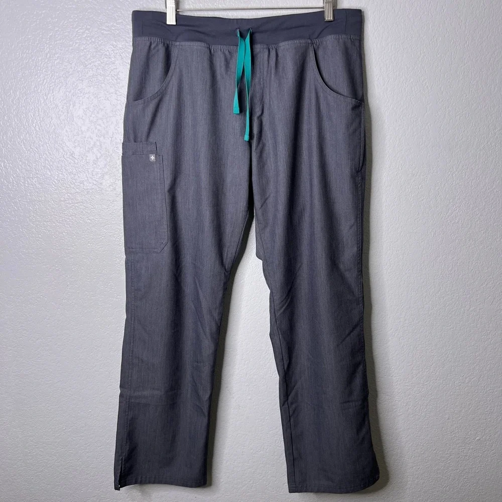 FIGS Kade Cargo Scrub Pants‎ Graphite Gray Technical Collection Large T21004